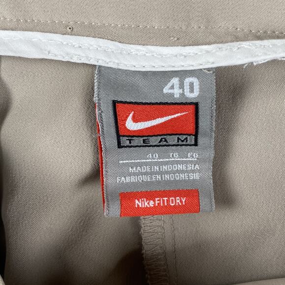 Nike Fit Dry Chino Pants Men's 40x32 Beige Slacks Trouser Formal Business - Picture 5 of 9